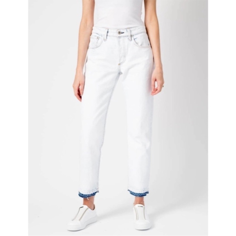 Rag Bone Desert White Rosa Mid-Rise‎ Boyfriend Jean Womens Size 26